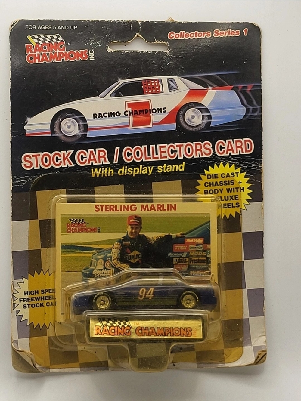Racing Champions Sterling Marlin #94 Sunoco 1:64 Die Cast Car 1989